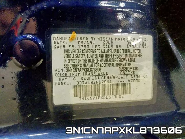 3N1CN7APXKL873606 фото 2