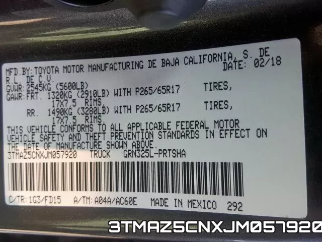 3TMAZ5CNXJM057920 фото 2