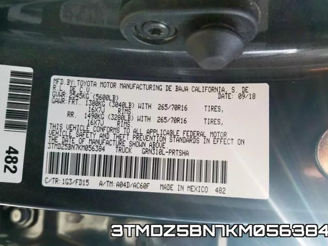 3TMDZ5BN7KM056384 фото 2