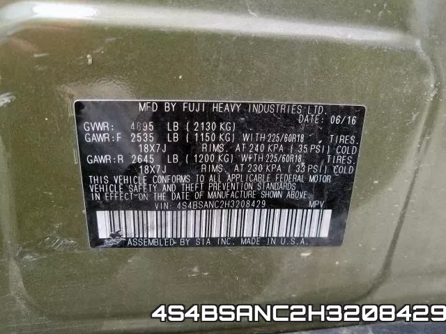 4S4BSANC2H3208429 фото 2