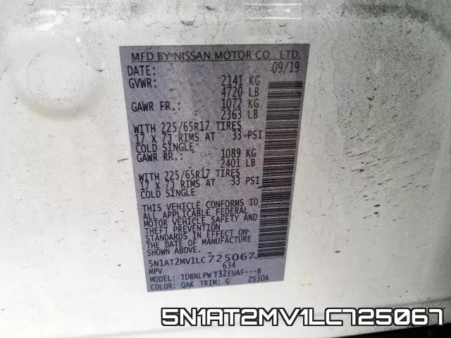 5N1AT2MV1LC725067 фото 2