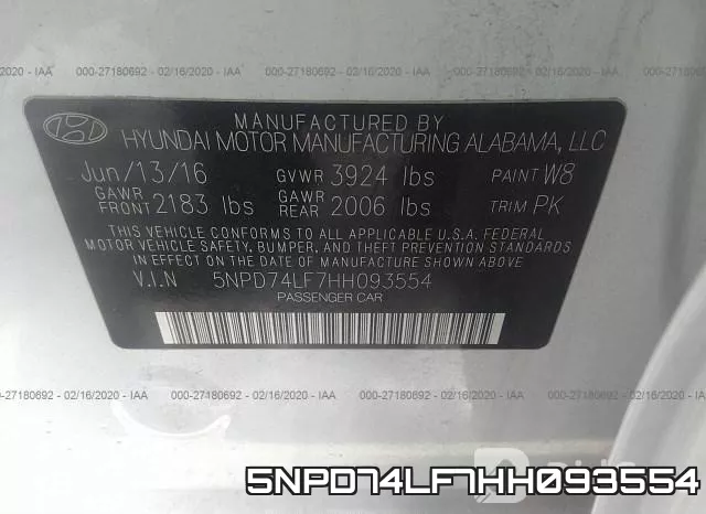 5NPD74LF7HH093554 фото 10
