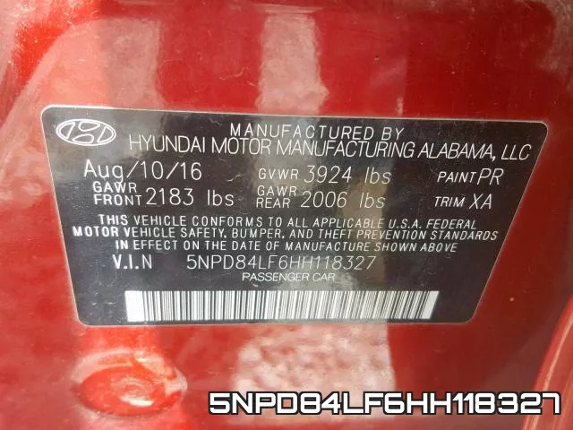 5NPD84LF6HH118327 фото 2