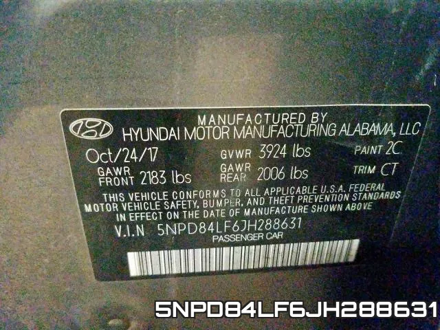 5NPD84LF6JH288631 фото 2