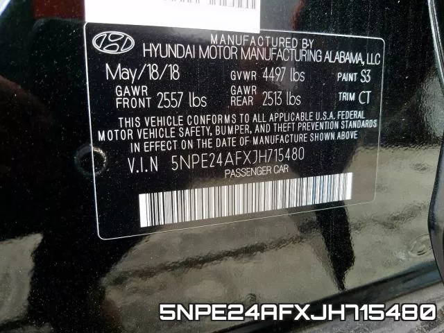 5NPE24AFXJH715480 фото 2