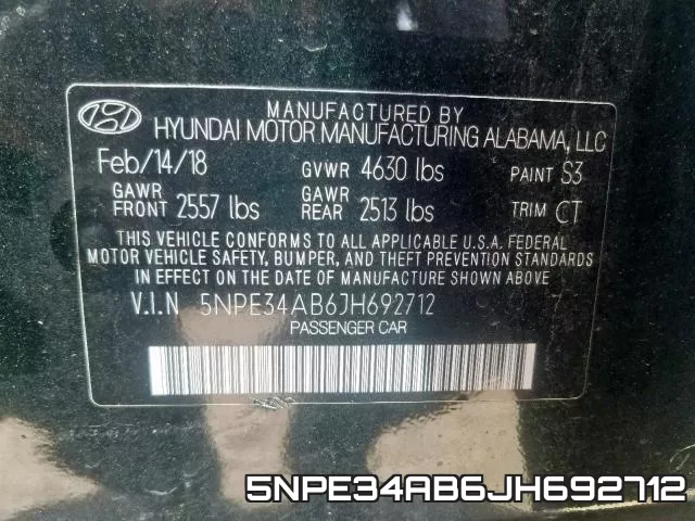 5NPE34AB6JH692712 фото 2