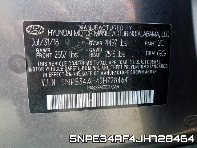 5NPE34AF4JH728464 фото 2