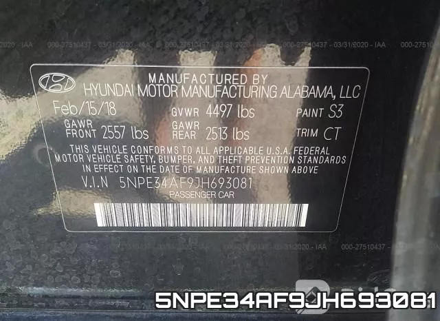 5NPE34AF9JH693081 фото 10