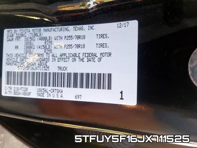 5TFUY5F16JX711525 фото 2