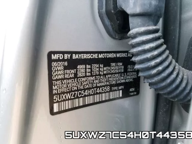 5UXWZ7C54H0T44358 фото 2