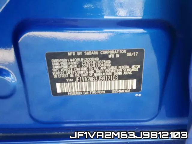 JF1VA2M63J9812103 фото 2