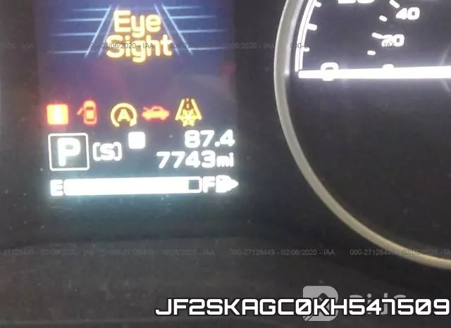 JF2SKAGC0KH547509 фото 8