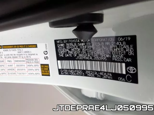 JTDEPRAE4LJ050995 фото 2