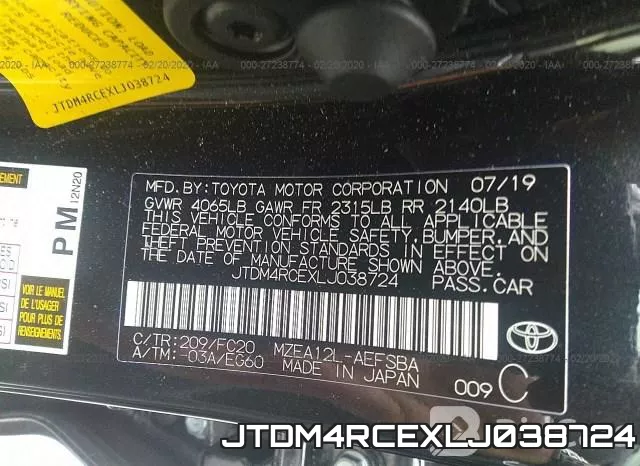 JTDM4RCEXLJ038724 фото 10
