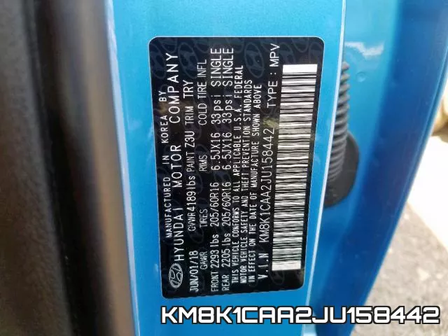KM8K1CAA2JU158442 фото 2