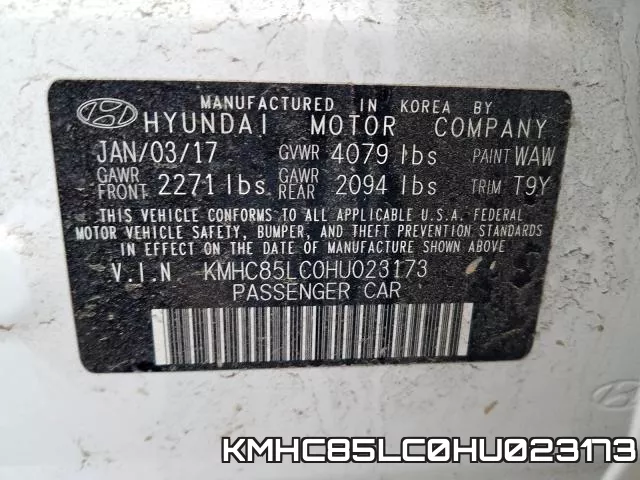 KMHC85LC0HU023173 фото 2