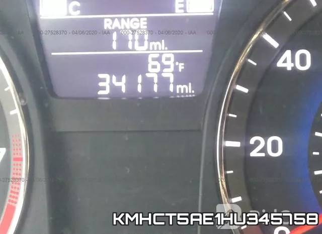 KMHCT5AE1HU345758 фото 8