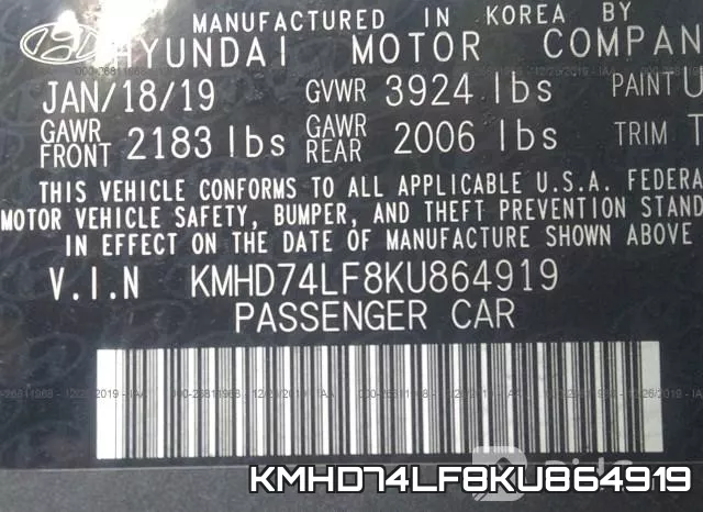 KMHD74LF8KU864919 фото 10