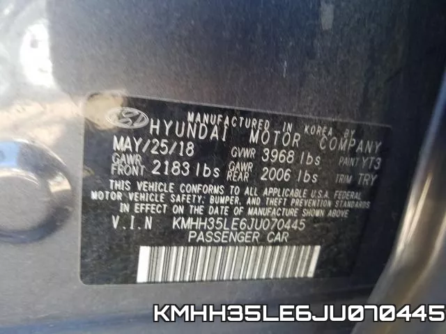 KMHH35LE6JU070445 фото 2
