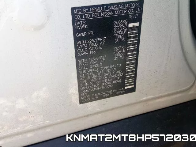 KNMAT2MT8HP572030 фото 2