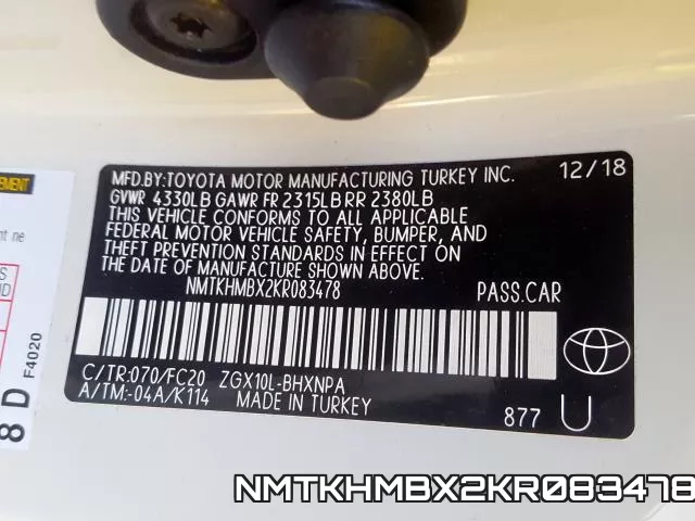 NMTKHMBX2KR083478 фото 2