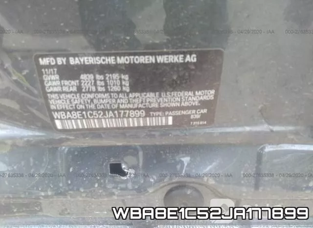 WBA8E1C52JA177899 фото 10