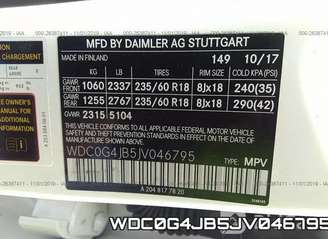 WDC0G4JB5JV046795 фото 10
