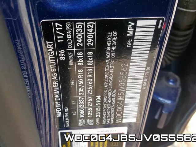 WDC0G4JB5JV055562 фото 2