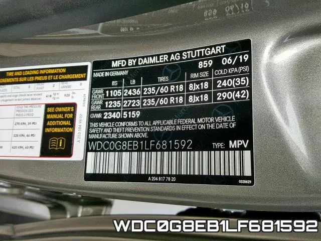 WDC0G8EB1LF681592 фото 2
