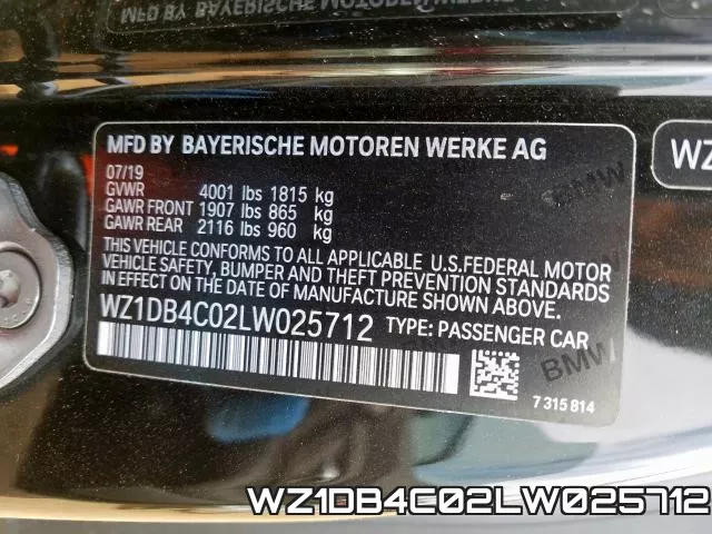 WZ1DB4C02LW025712 фото 2