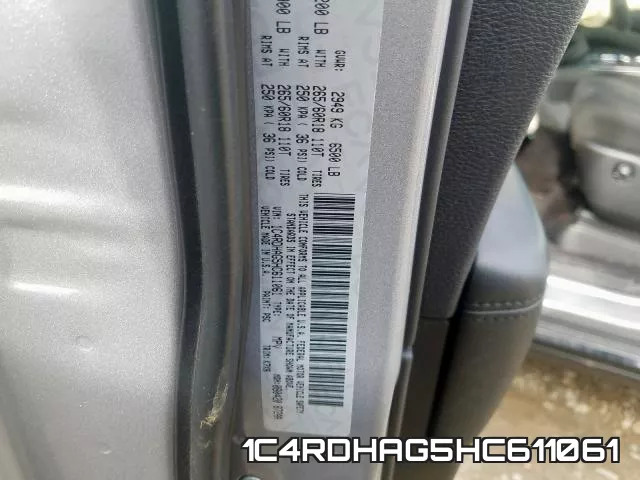 1C4RDHAG5HC611061 фото 2