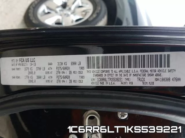 1C6RR6LT7KS539221 фото 2