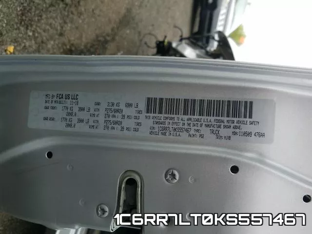 1C6RR7LT0KS557467 фото 2