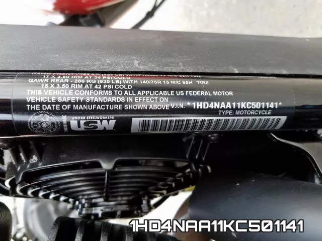 1HD4NAA11KC501141 фото 2