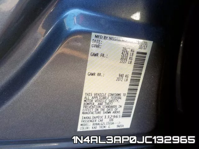 1N4AL3AP0JC132965 фото 2