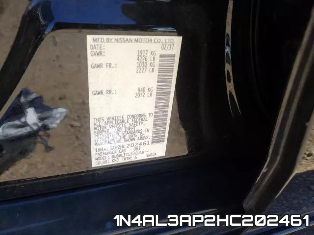 1N4AL3AP2HC202461 фото 2