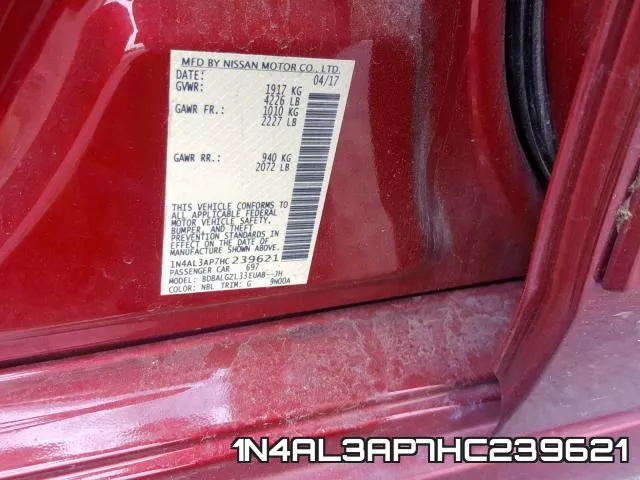 1N4AL3AP7HC239621 фото 2