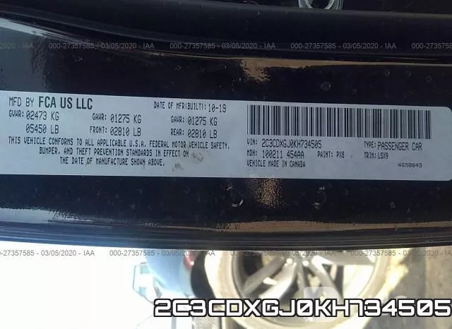 2C3CDXGJ0KH734505 фото 10