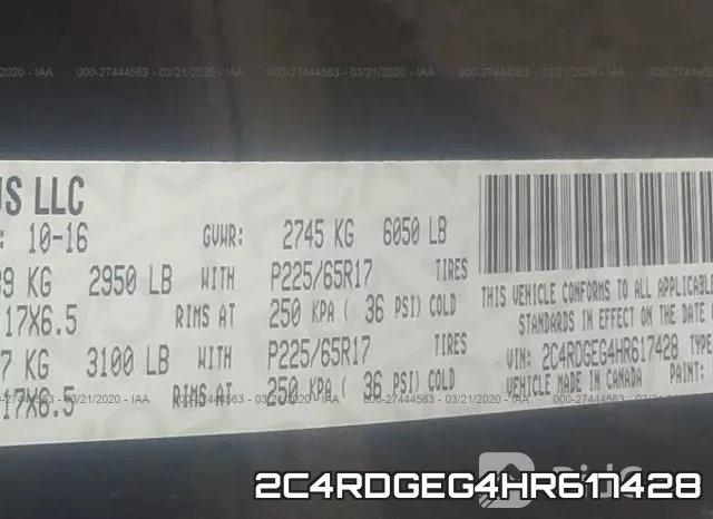 2C4RDGEG4HR617428 фото 10