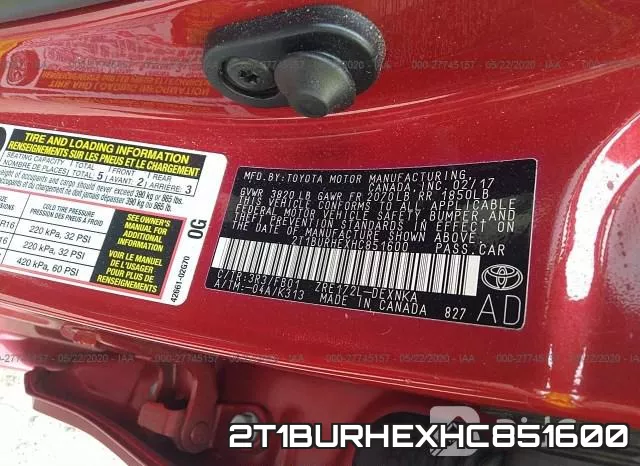 2T1BURHEXHC851600 фото 10