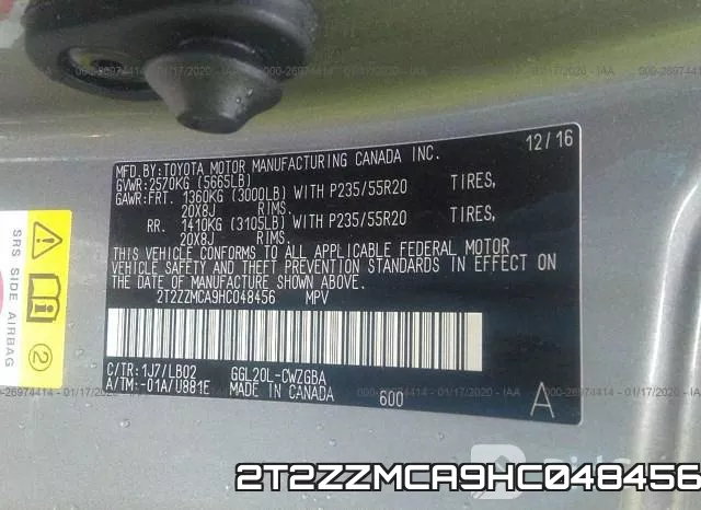 2T2ZZMCA9HC048456 фото 10