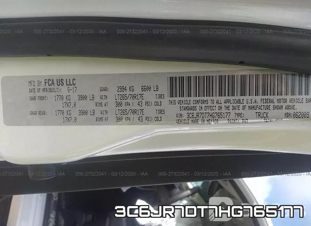 3C6JR7DT7HG765177 фото 10