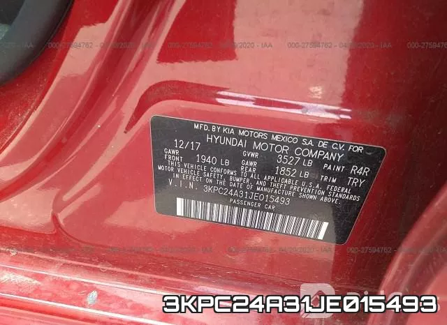 3KPC24A31JE015493 фото 10