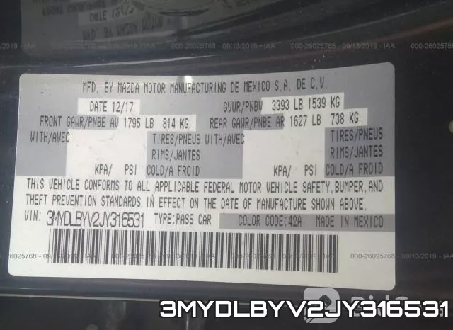 3MYDLBYV2JY316531 фото 10