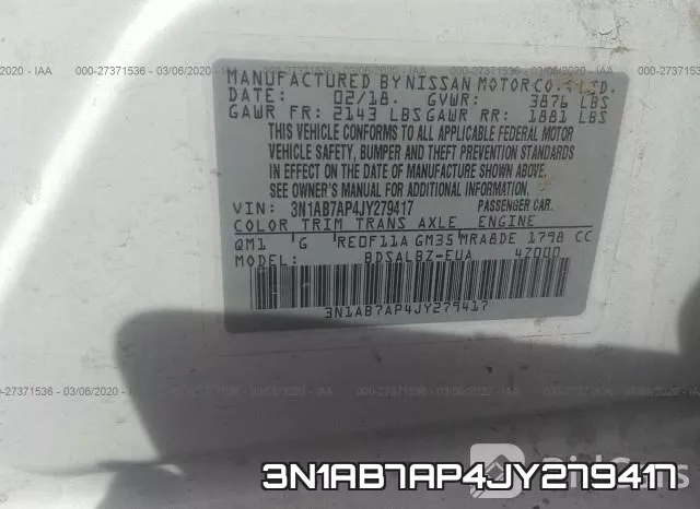 3N1AB7AP4JY279417 фото 10