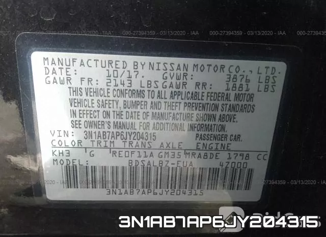 3N1AB7AP6JY204315 фото 10