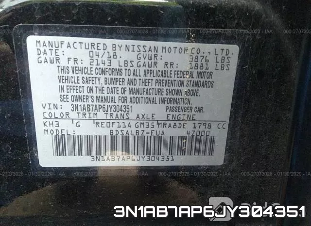 3N1AB7AP6JY304351 фото 10