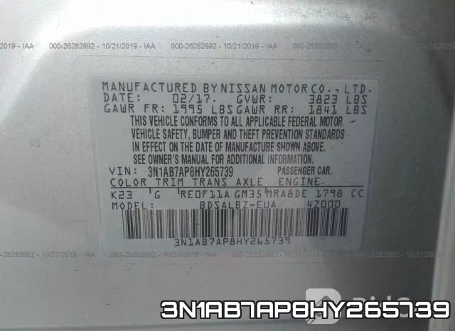 3N1AB7AP8HY265739 фото 10