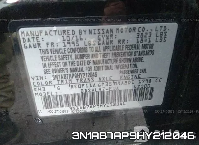 3N1AB7AP9HY212046 фото 10