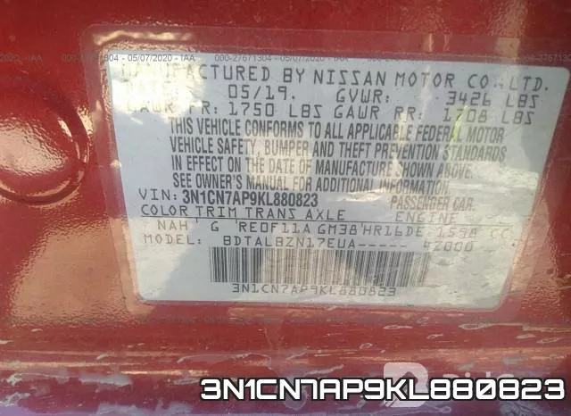 3N1CN7AP9KL880823 фото 10